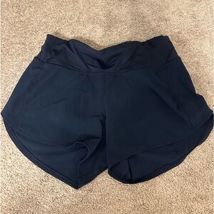 True Navy lululemon speed up shorts